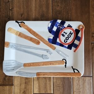 NWOT: Cardinal Inc hand painted platter